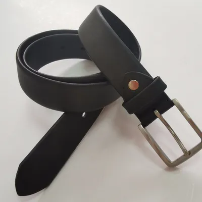 Tubular Full Grain Italian Leather Men's Dress Belt High Quality 