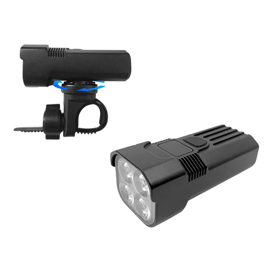 USB Rechargeable 4 LED Bicycle Headlight w/ Bracket