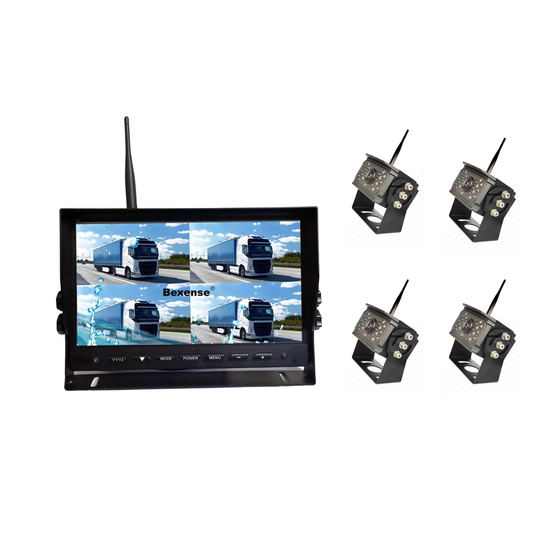 Universal Truck Forklift Mining Vehicles Wireless Camera And Monitor System 12-24V 