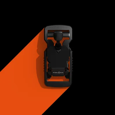 V-buckle 25 black flap + pulltab