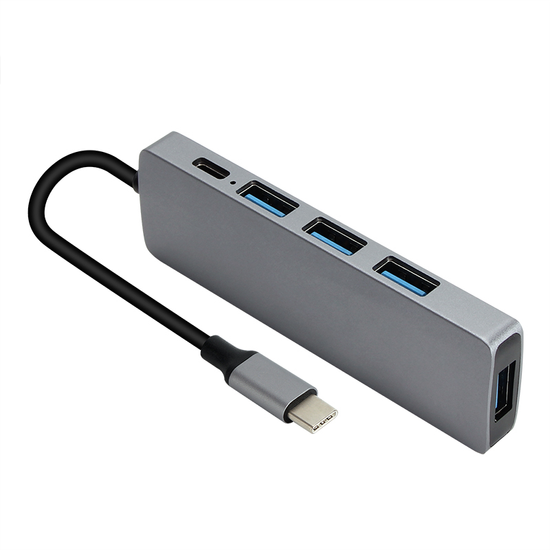 Vcom 5 In 1 Usb Hub Laptop Usb C Docking 5 Ports Data Syncing Power 