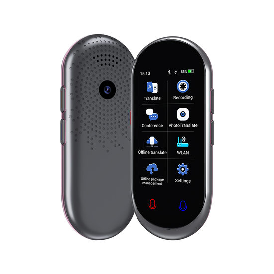 KAR Portable Voice Translator Offline Translation 8 Language Two-Way Tradutor  English Japanese Korean German Russian Spanish B : : Stationery &  Office Supplies