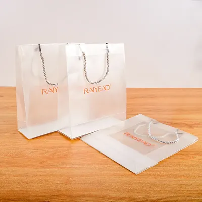 Wholesale Customized Logo Printed Recycle PP Plastic Tote Bag with Handle Injection Mould Processing for Shopping Packaging