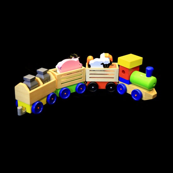 argos toys wooden train set