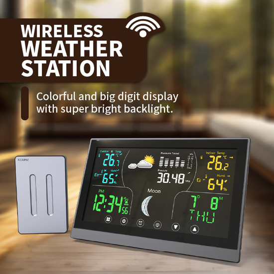 YT60180 Home Wireless Weather Station, Weather Forecast, Weather