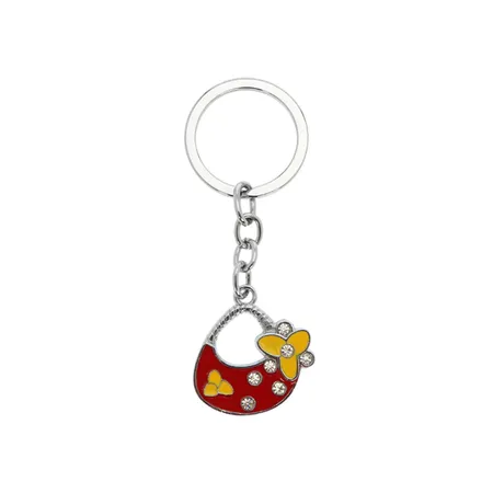 Zinc-alloy Key Tag with Steel Flat Ring