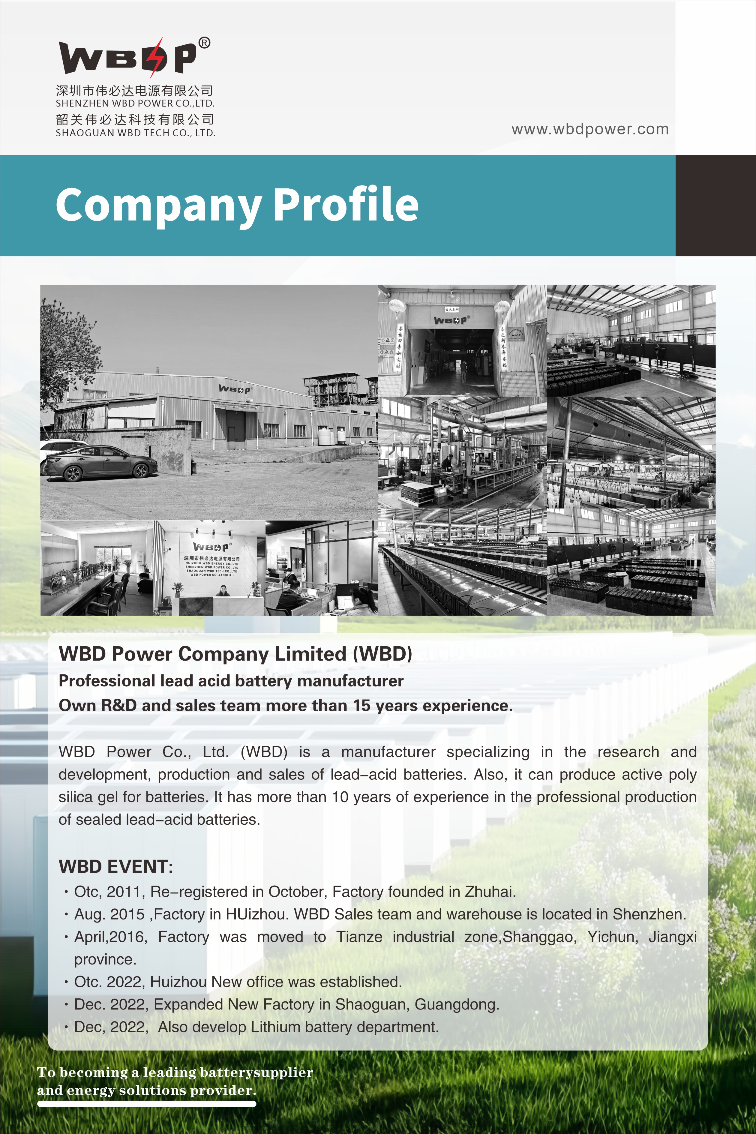 SHAOGUAN WBD TECH CO.,LTD